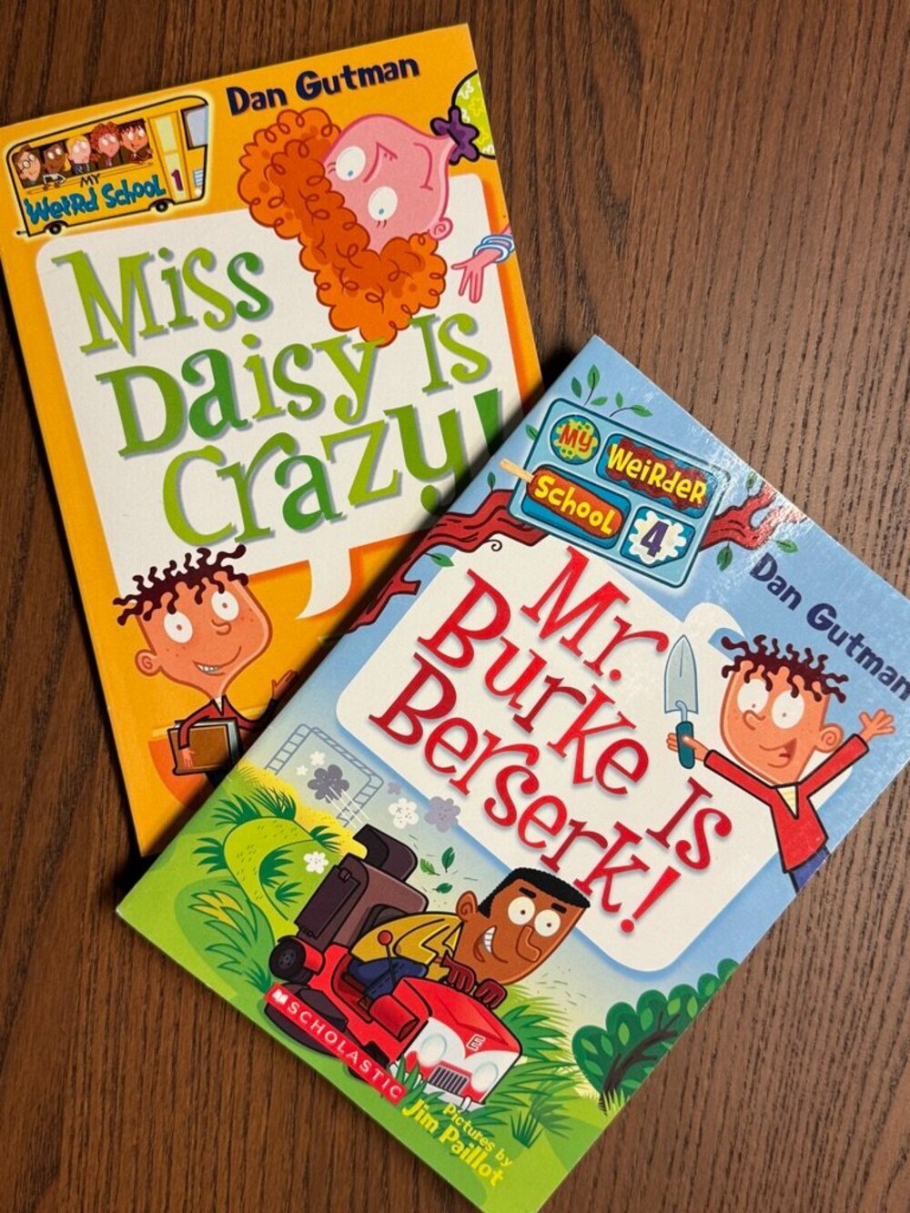 My Weird School Chapter Books #1 MISS DAISY IS CRAZY + #4 MR BURKE IS BEZERK